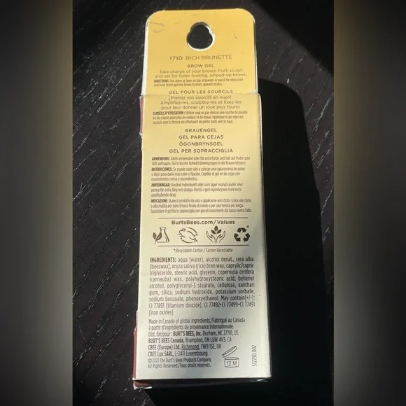 Eyebrow Gel — Burts Bees, 1710 Rich Brunette - Picture 4 of 14
